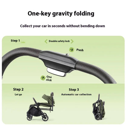 Lightweight Folding Baby Stroller