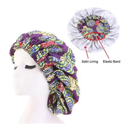 Fashionable Leopard Floral Striped Chemotherapy Hat