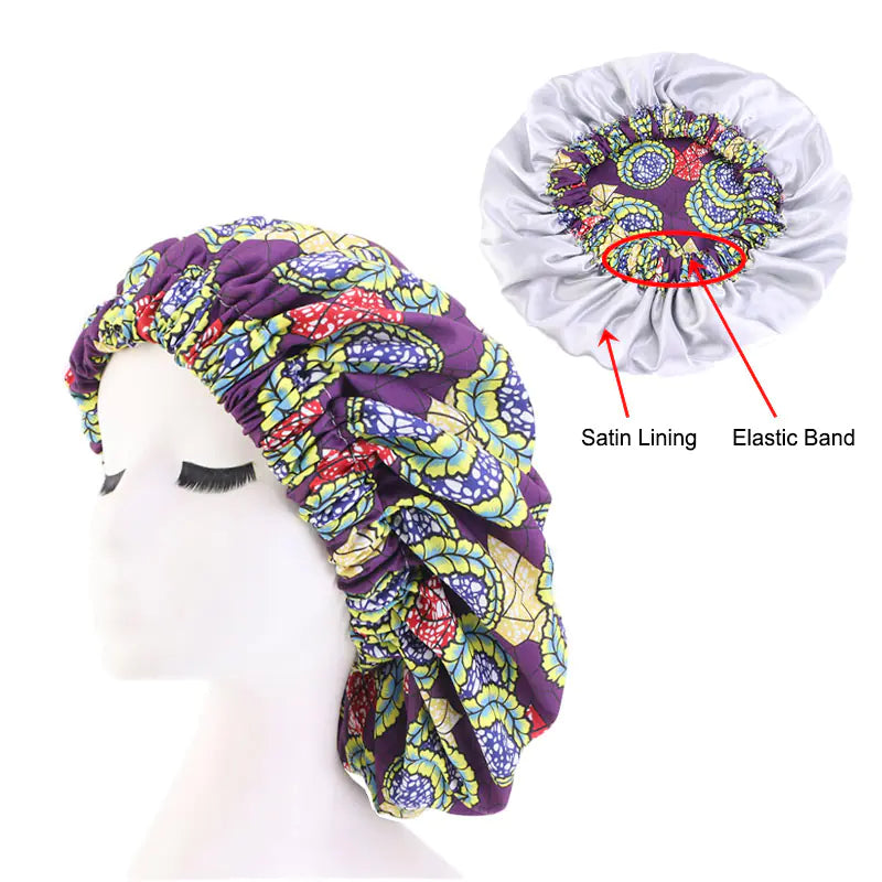 Fashionable Leopard Floral Striped Chemotherapy Hat
