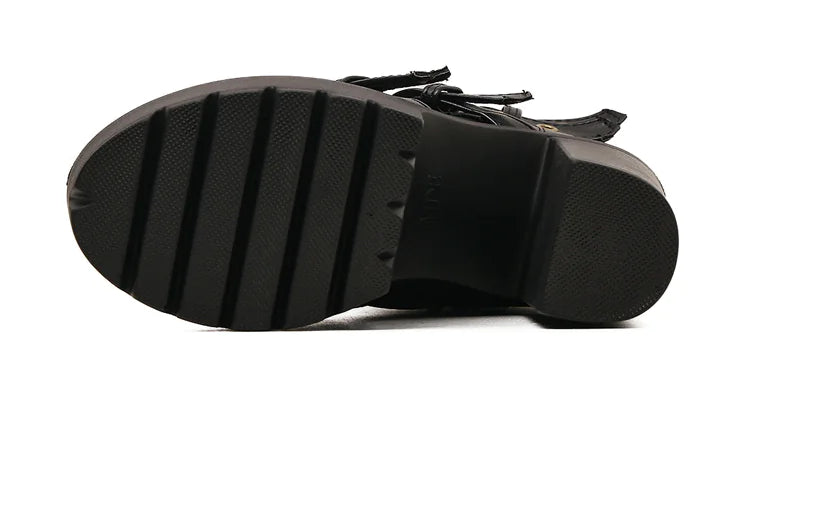 High Heel Ankle Boots with Studs for Women