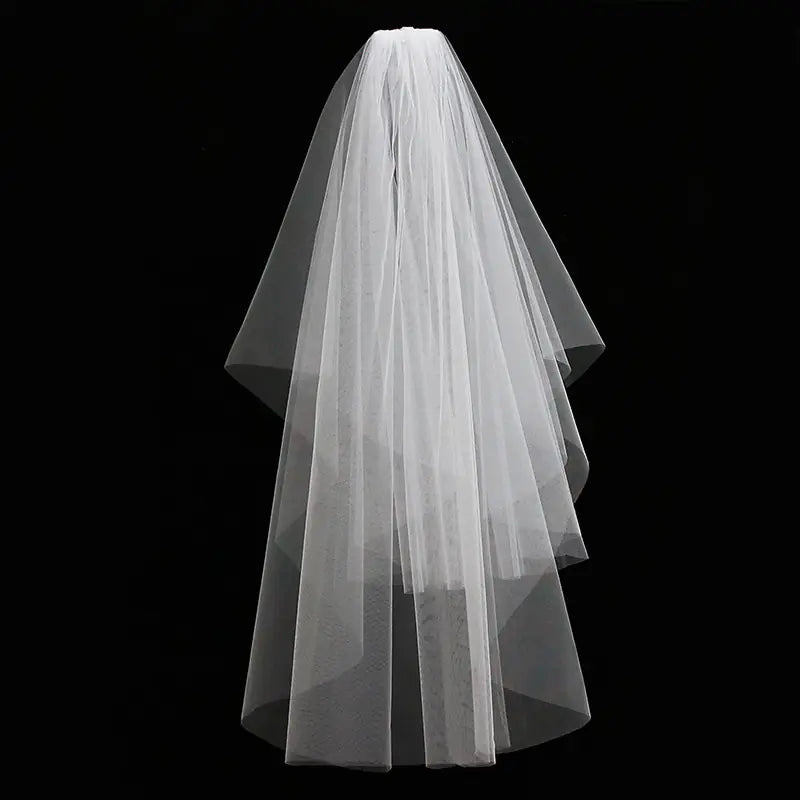 Sweet Bride Veil - Simple Elegant Wedding Accessory
