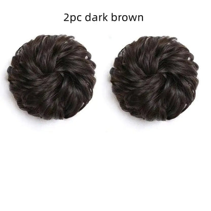 Floral Hair Ring for Curly Styles with Rubber Band