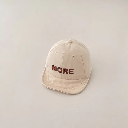 Soft Brim Baby Cap with MORE Letter Design