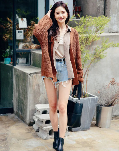 Women's Simple Round Buckle Belt for Jeans Decor