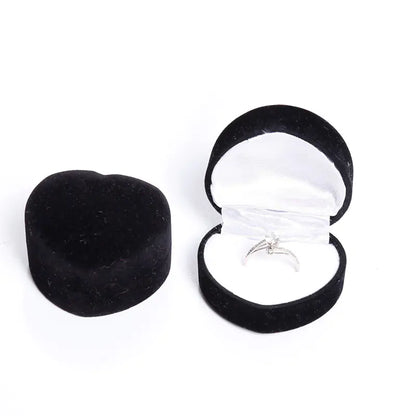 Factory Direct Supply Plush Heart Ring Box for Jewelry