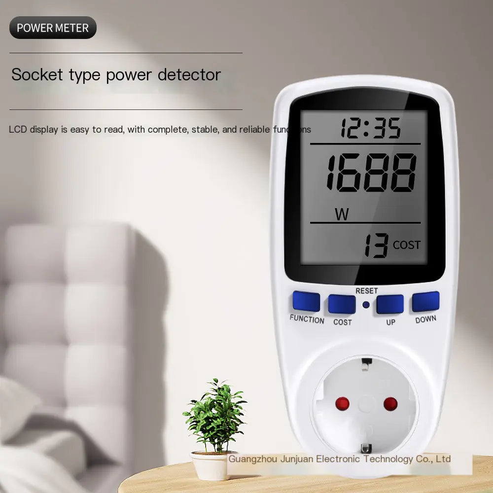EU Standard Smart Power Metering Socket and Monitor