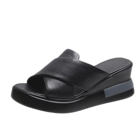 Women's 2023 Summer Korean Style Peep-Toe Wedge Sandals