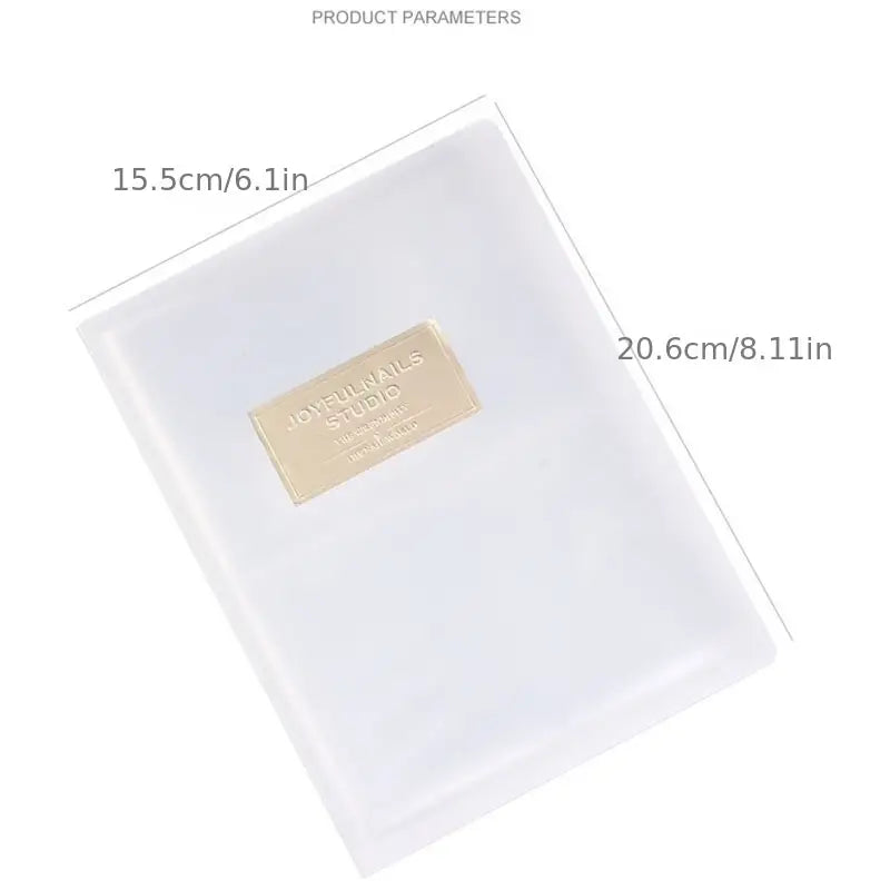 Nail Art Display Book with 80 Sheets Storage Holder