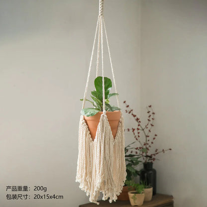 Nordic Plant Hanging Basket Tapestry Bohemian Decor