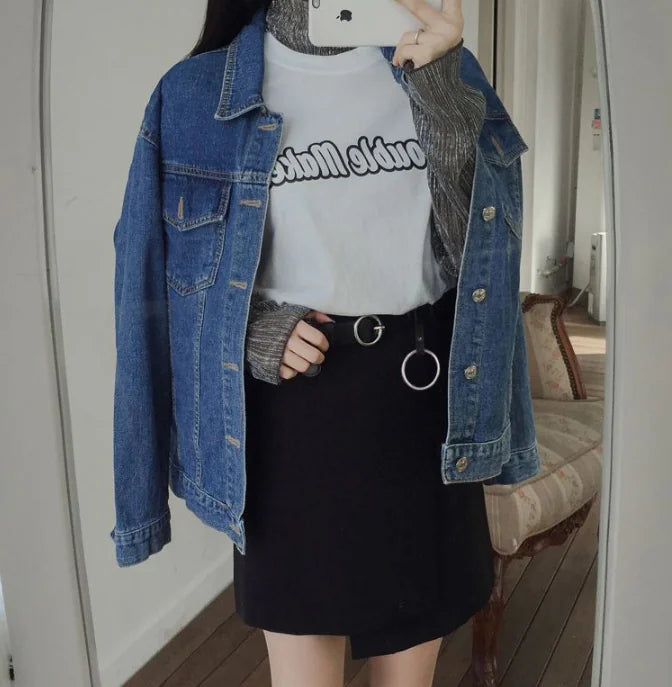 Women's Simple Round Buckle Belt for Jeans Decor