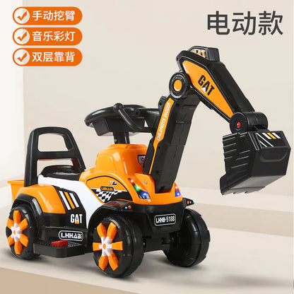 New Electric Excavator Toy for Kids Aged 1-3 Years