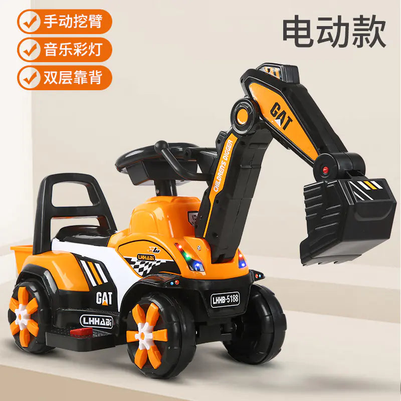 New Electric Excavator Toy for Kids Aged 1-3 Years