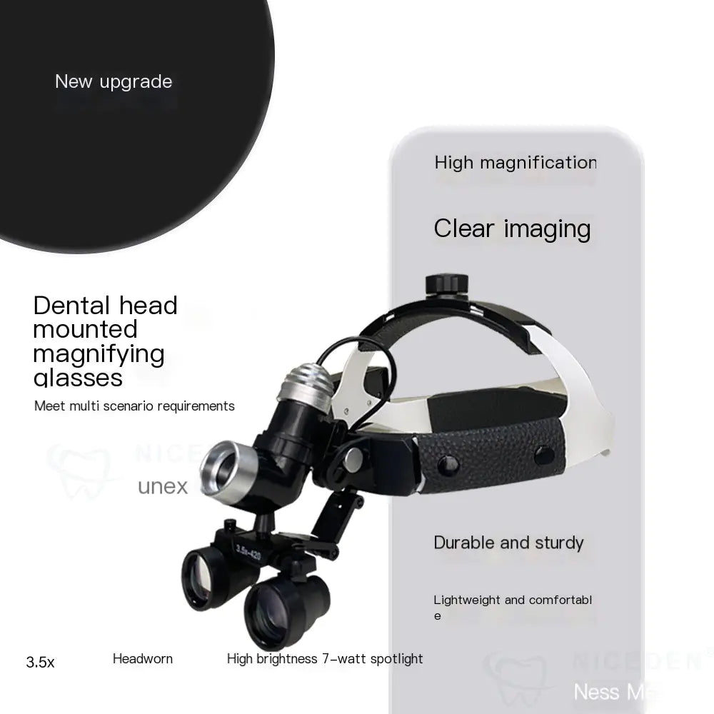 Dental Head Magnifier with 7W Surgical Light