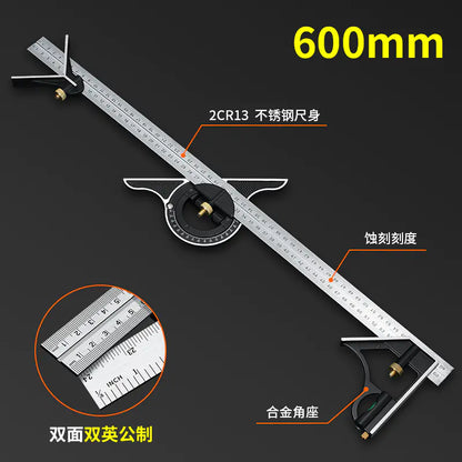 Stainless Steel Adjustable Combination Square Ruler