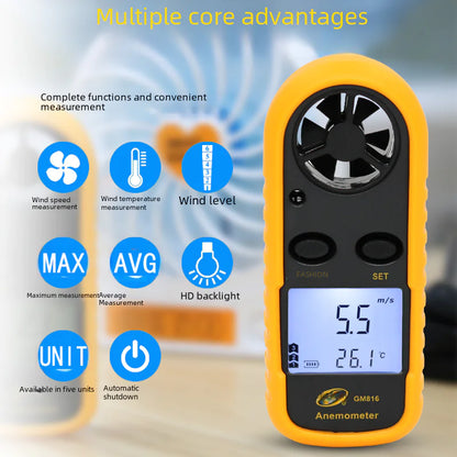 BENETECH GM816 Digital Anemometer for Wind Speed