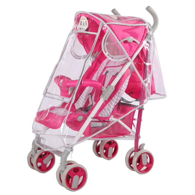 Baby Stroller Rain Cover with Wind Protection and Zipper