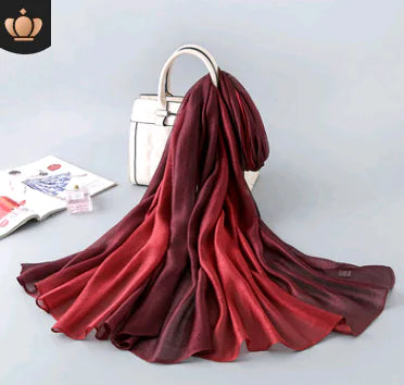 2020 New Gradient Silk Scarf for Sun Protection