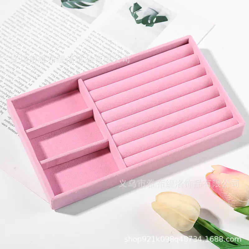 Jewelry Box for Rings and Earrings with Velvet Tray