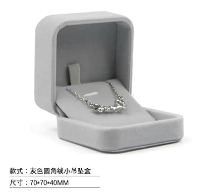 Light Blue Ribbon Jewelry Box with Rose Gift Set