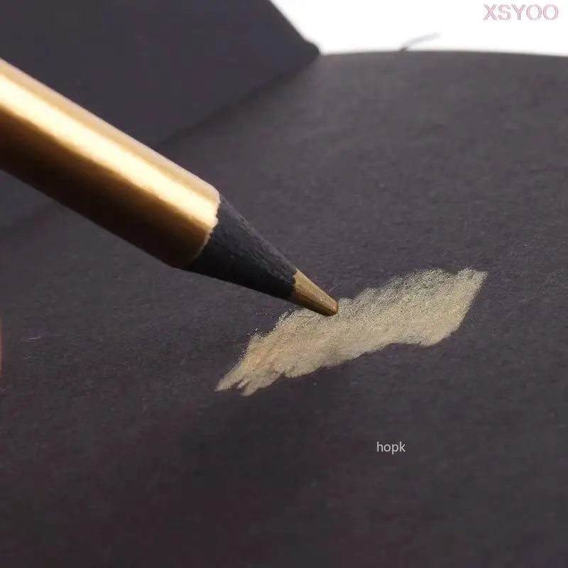 12 Colors Metallic Colored Pencils Art Supplies Set