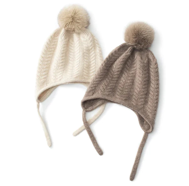 Thick Cashmere Knitted Hat for Autumn and Winter
