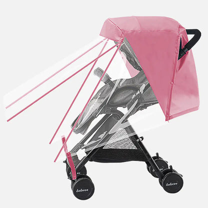 Baby Stroller Rain Cover with Wind Protection and Zipper