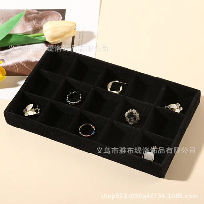 Jewelry Box for Rings and Earrings with Velvet Tray
