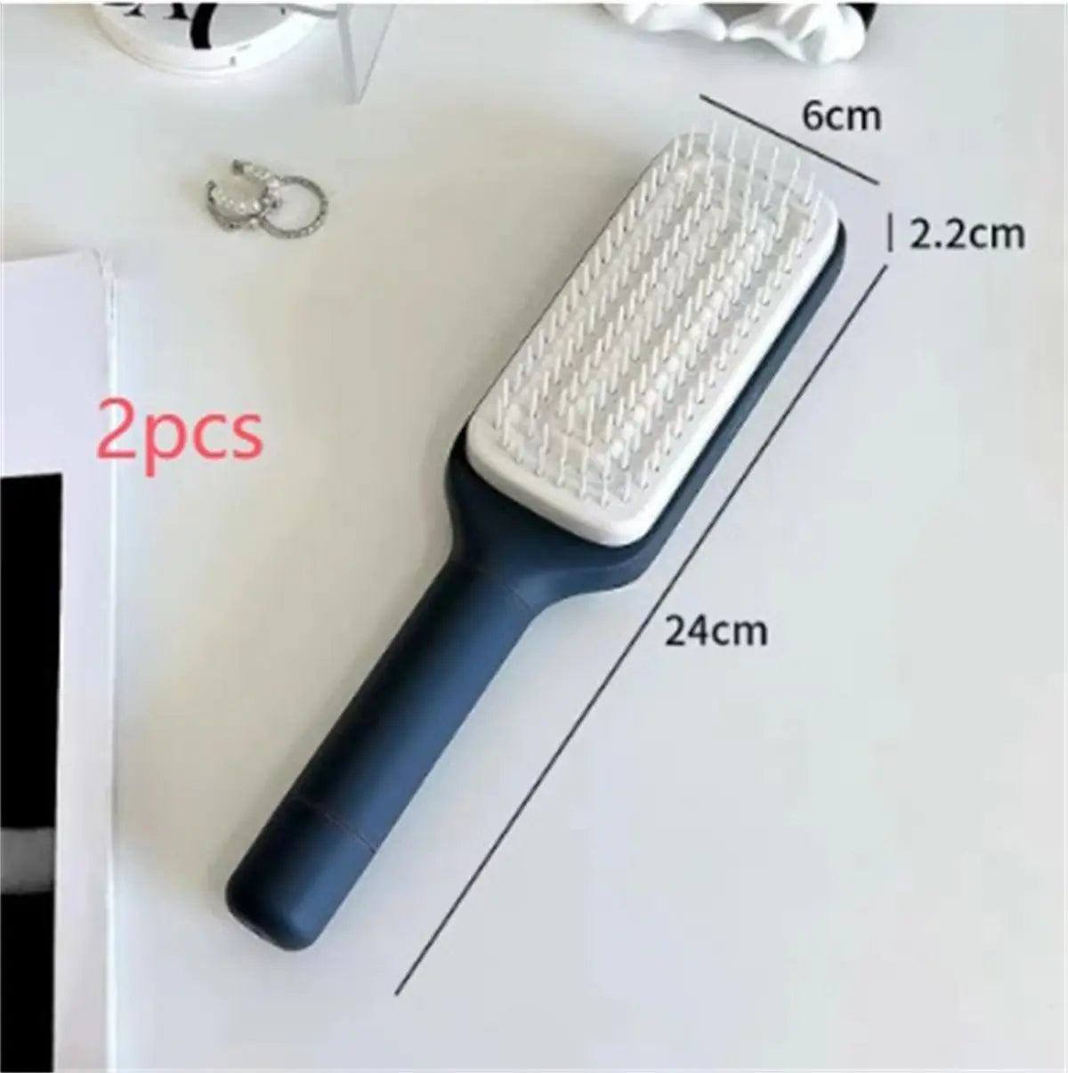 4 In 1 Self-Cleaning Hair Brush