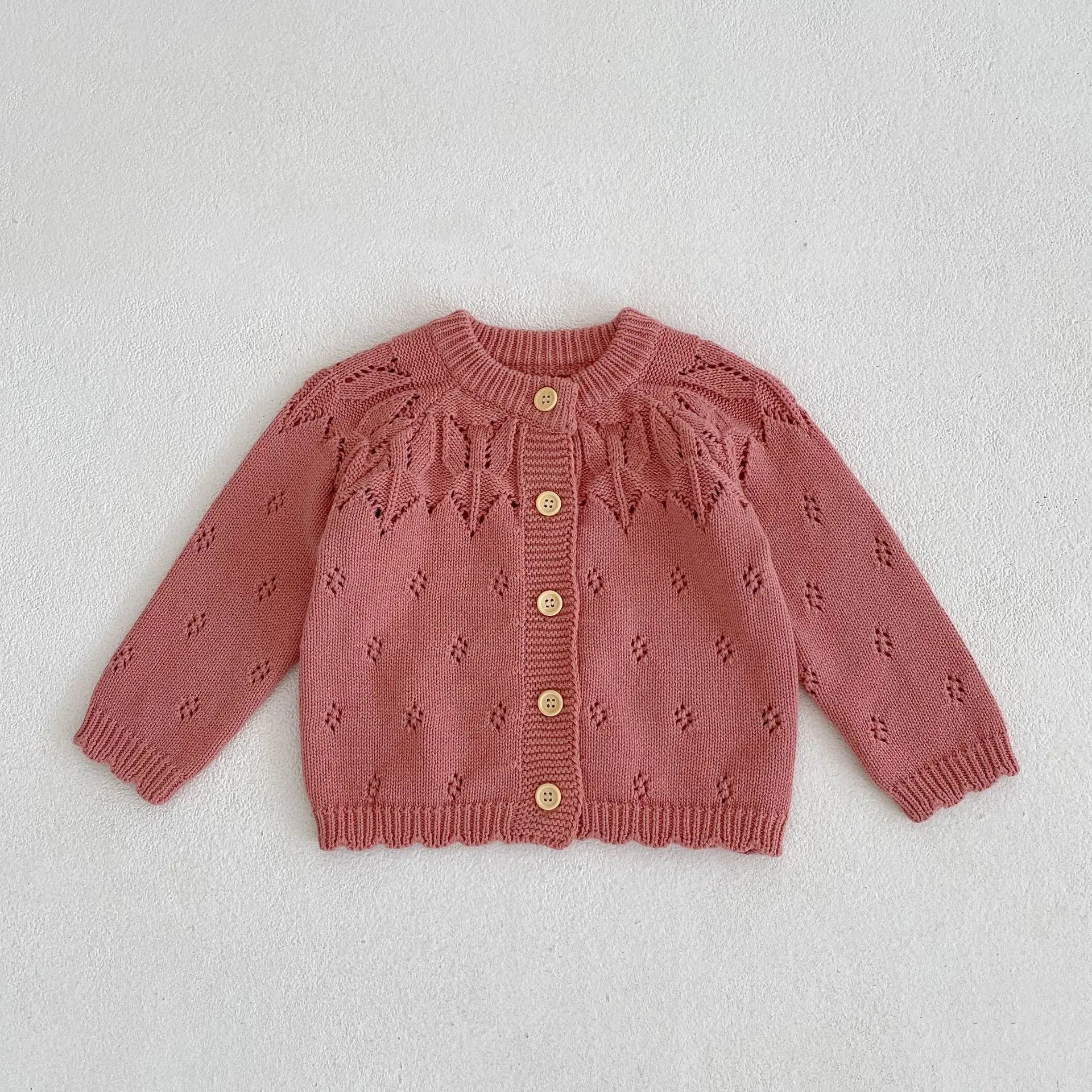 Flower Embroidered Cardigan Jacket for Baby Girls (1-3Y)