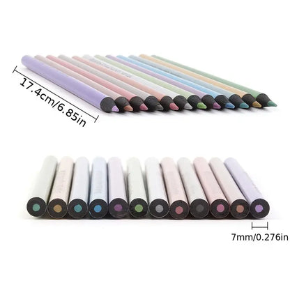 12 Colors Metallic Colored Pencils Art Supplies Set