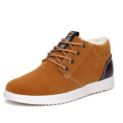 Men's Winter Thickened Plush Ankle Boots for Casual Wear