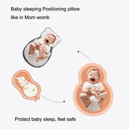 Newborn Anti-Roll Shaped Pillow for Head Correction