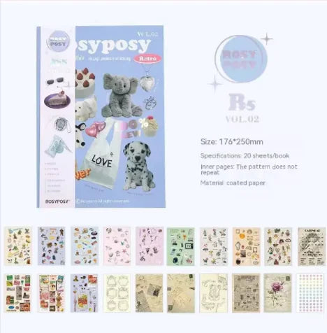 Cartoon Sticker Book – Magazine Style