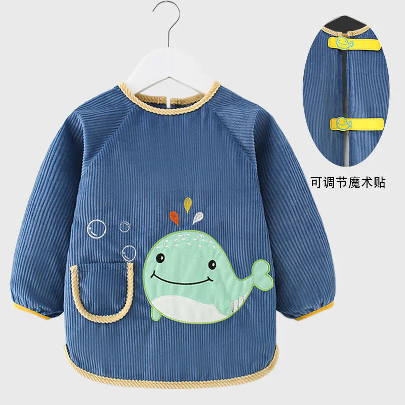 Waterproof Bib for Boys - Stylish Reversible Design