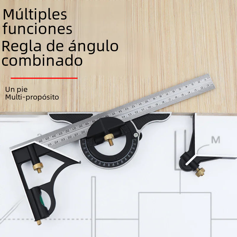 Stainless Steel Adjustable Combination Square Ruler