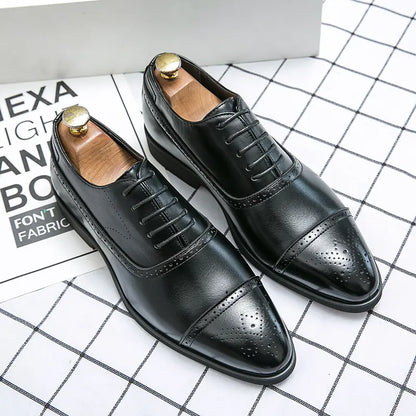 Men's Casual Leather Shoes for Business Wear