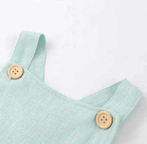 Baby Sleeveless Cotton Jumpsuit