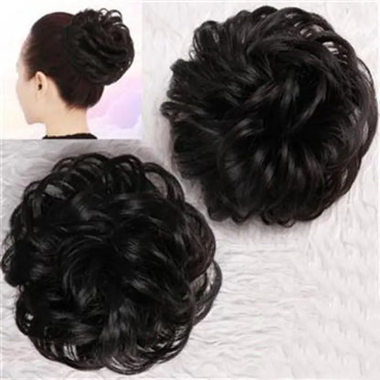 Floral Hair Ring for Curly Styles with Rubber Band