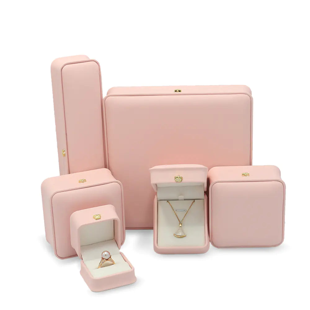 Wholesale Jewelry Organizer Box in PU Leather, Custom 925 Silver Packaging