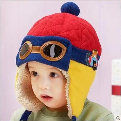 Winter Hipsters for Boys and Girls with Fluffy Earmuffs