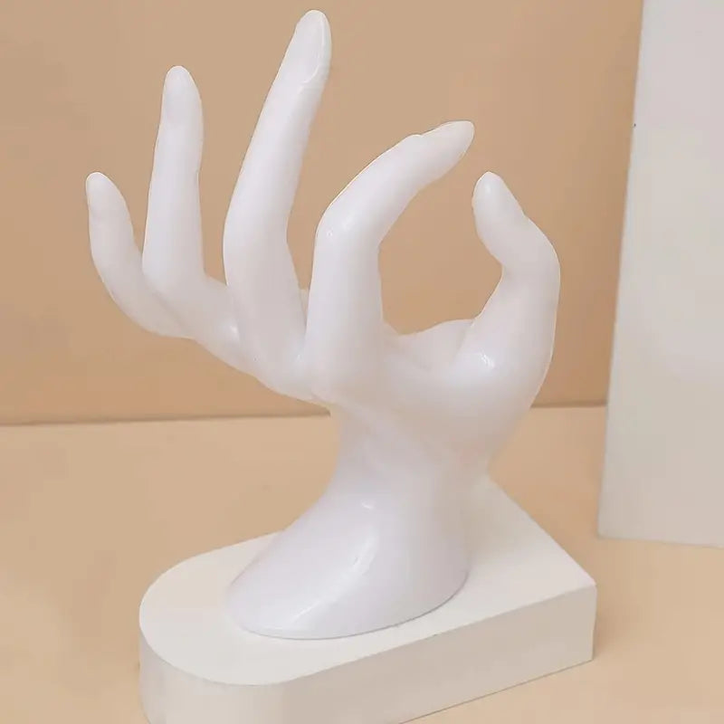 1pc Hand Jewelry Display Ring Holder and Organizer
