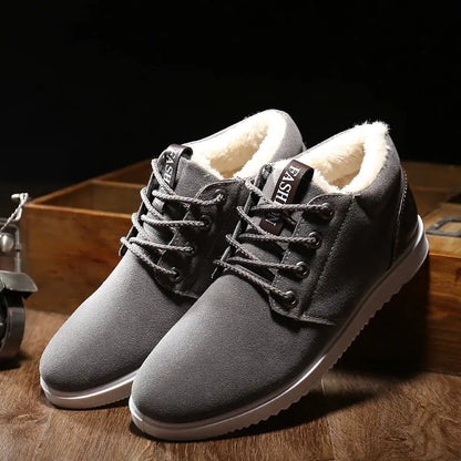 Men's Winter Thickened Plush Ankle Boots for Casual Wear
