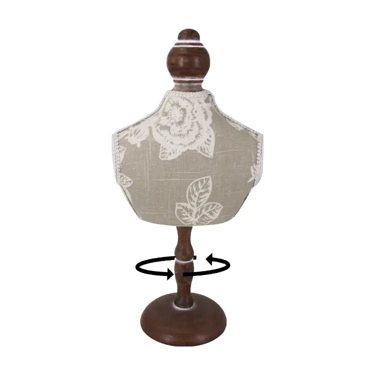 Jewelry Display Rack with Classic Gray Pattern