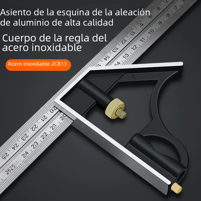 Stainless Steel Adjustable Combination Square Ruler