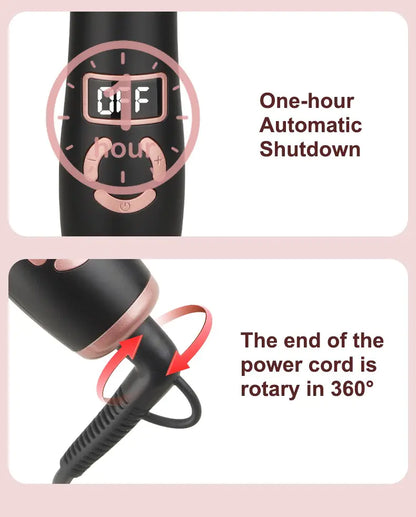 Automatic LCD Curling Iron 25mm Temperature Control