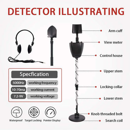 GC-1016A Upgraded Metal Detector for Gold and Silver