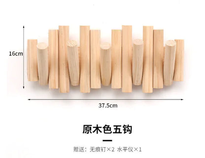 WoodLock Luxe Premium Wooden Wall Hook (One Set)