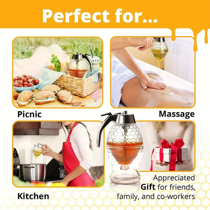 Honey Separator with No Drip Design and Large Capacity