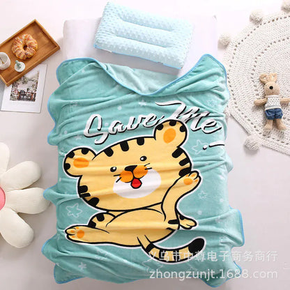 Double Layer Thick Cloud Blanket for Kids and Infants