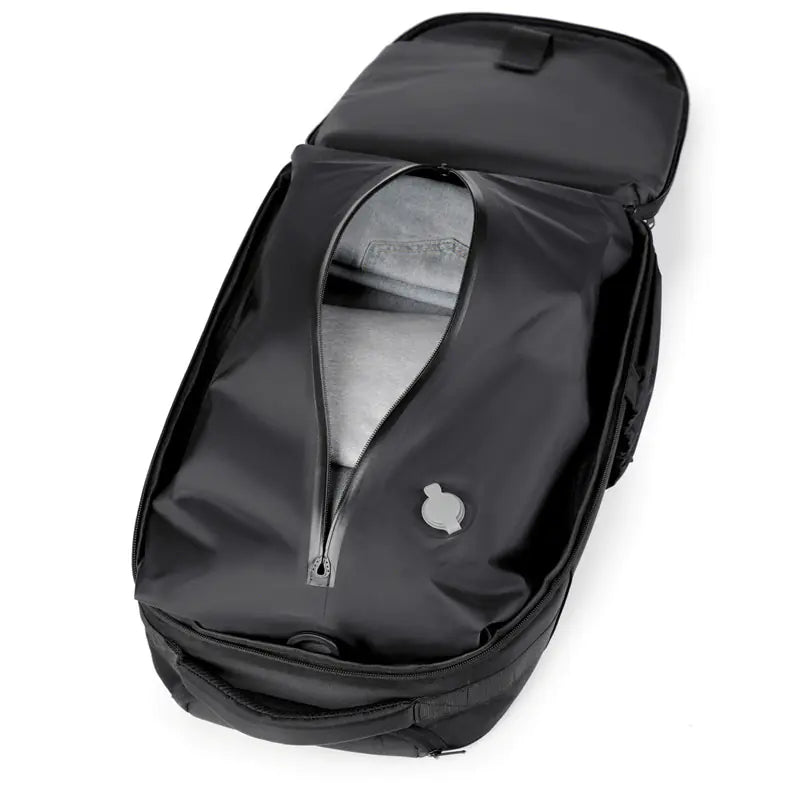 Expandable Airbag Trolley Backpack for Men
